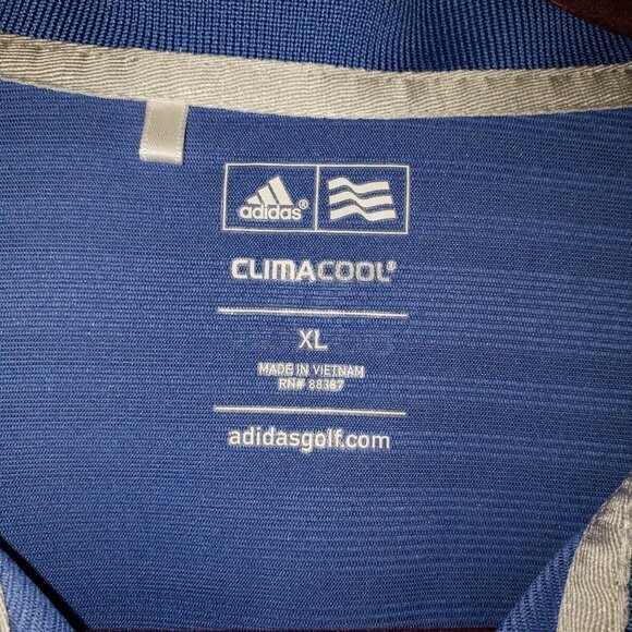 Adidas Climacool Golf Polo Shirt Blue Womens Size‎ XL Pre-Owned - Picture 8 of 13